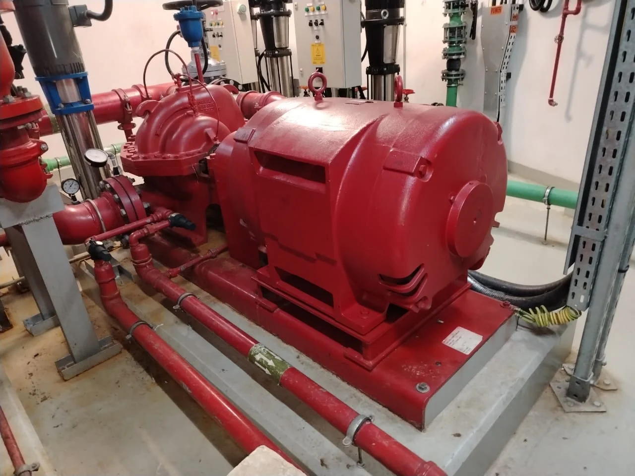 Pump electrical motor testing